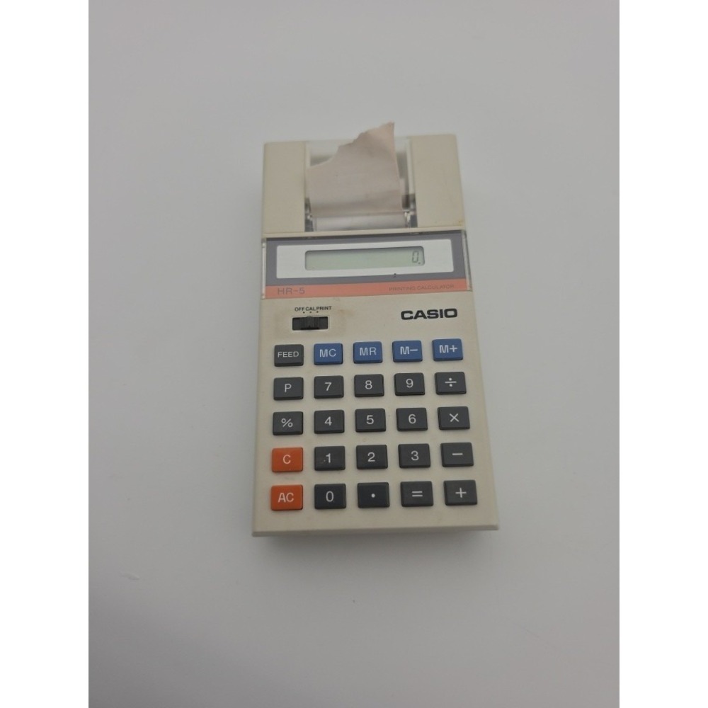 Vintage Casio HR-10 Printing Calculator Works